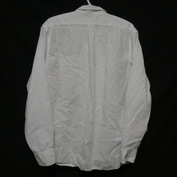 OLD NAVY | Slim Fit | large | 100% Cotton | Textured White Button-Up Dress Shirt - Picture 2 of 16